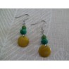 Boucles d'oreilles argentées « Soleil ! »