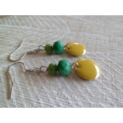 Boucles d'oreilles argentées « Soleil ! »