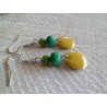 Boucles d'oreilles argentées « Soleil ! »