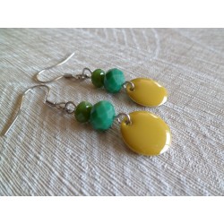 Boucles d'oreilles argentées « Soleil ! »