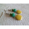 Boucles d'oreilles argentées « Soleil ! »
