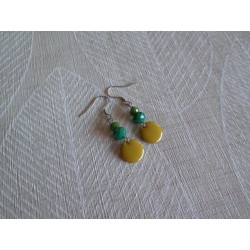 Boucles d'oreilles argentées « Soleil ! »
