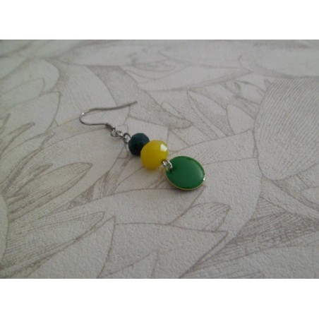 Boucles d'oreilles argentées « Printemps »