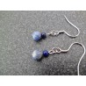 Boucles d'oreilles argentées « Blue »