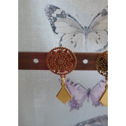 Boucles d’oreilles en inox doré « Georgia »