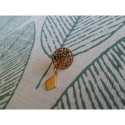 Boucles d’oreilles en inox doré « Georgia »