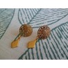 Boucles d’oreilles en inox doré « Georgia »