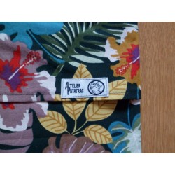 Housse motif feuillage