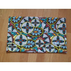 Housse motif Wax multicolore