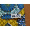 Housse motif Wax jaune et bleu
