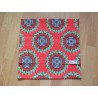 Housse motif Wax rouge et vert