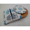 Miroir de poche "Hiboux bleus 1"
