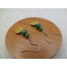 Boucles d'oreilles argentées « Soleil ! »