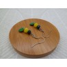 Boucles d'oreilles argentées « Printemps »