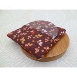 Miroir "Fleurs prune"