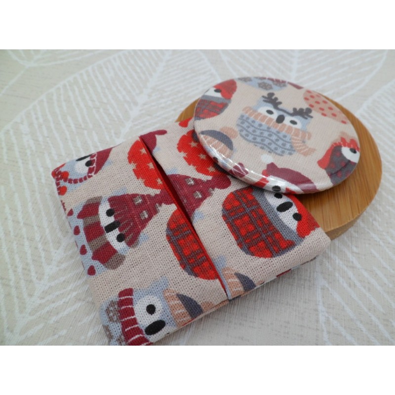 Miroir "Hiboux rouges"