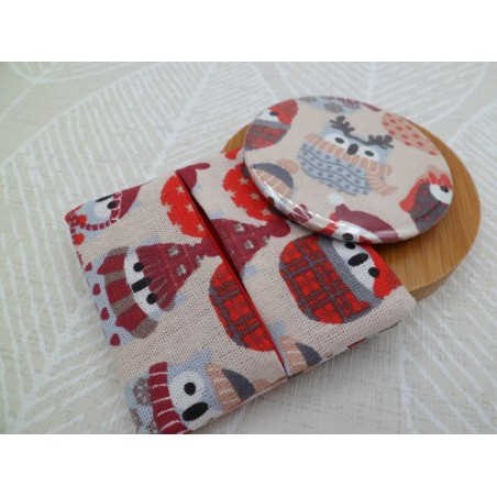Miroir "Hiboux rouges"