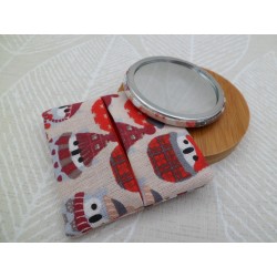 Miroir "Hiboux rouges"