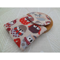 Miroir "Hiboux rouges"