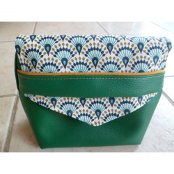Trousse Sandra "Vert rétro"
