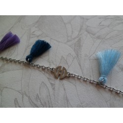 Sautoir "Pompons acidulés"