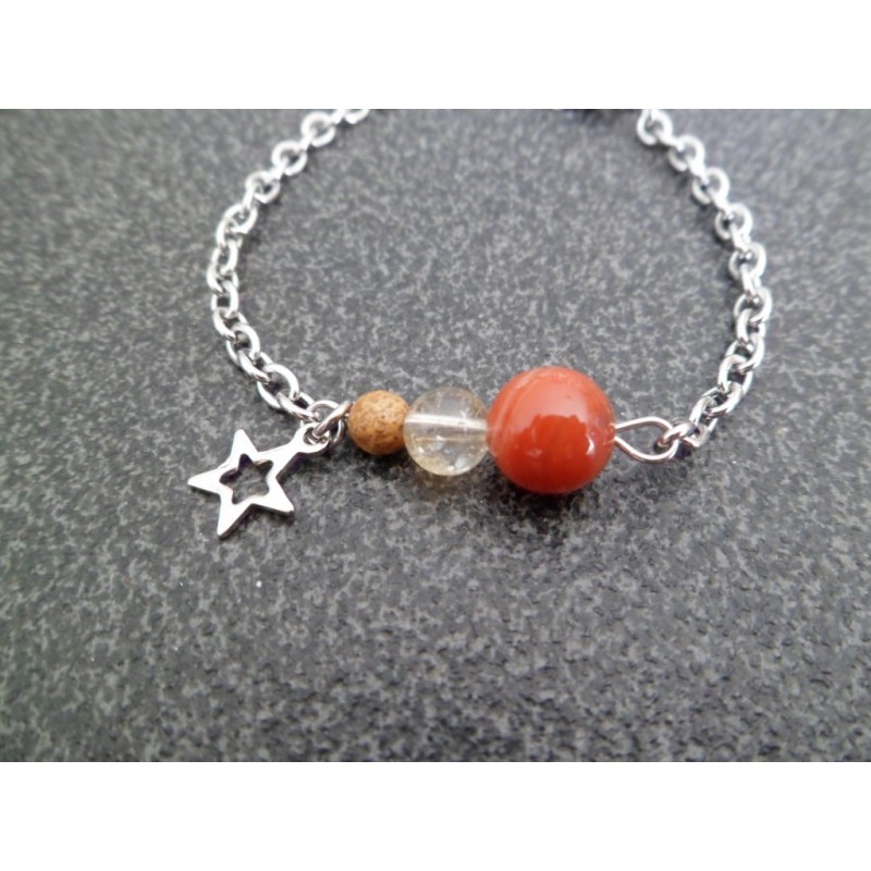 Bracelet trio « rouge »